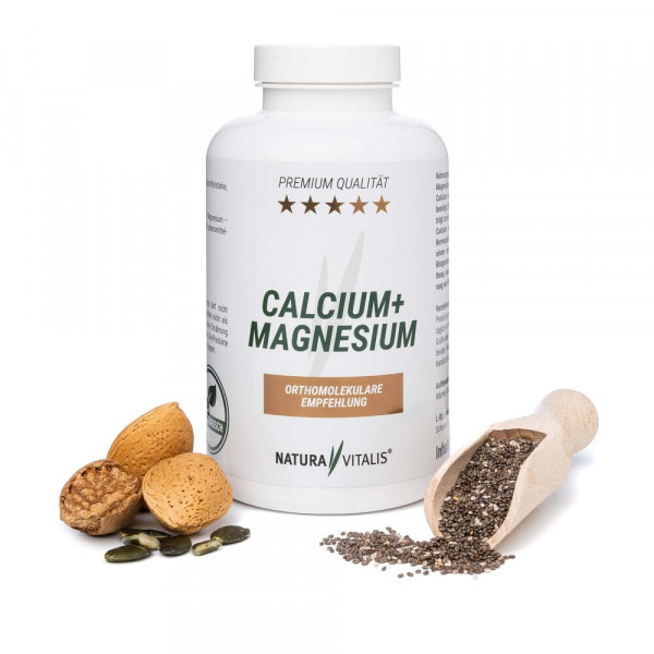 NATURA VITALIS Calcium + Magnesium - HOCHDOSIERT - 240 Presslinge