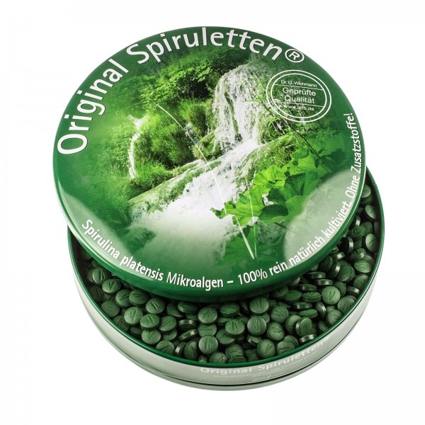 1700 Spirulina-Presslinge in exklusiver Spirulettendose