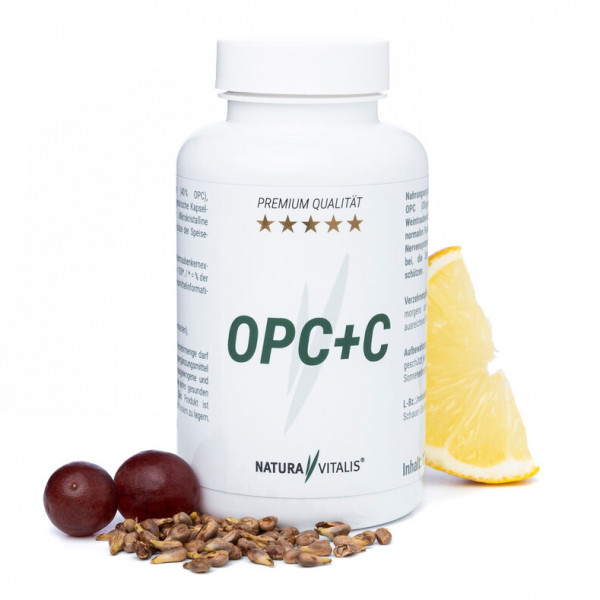 NATURA VITALIS OPC + Vitamin C - 120 Kapseln
