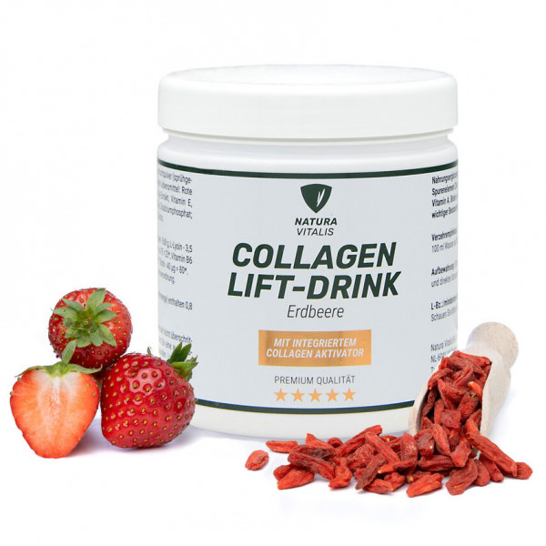 NATURA VITALIS Collagen-Lift-Drink Erdbeere - 300g